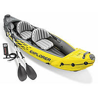 Надувная Лодка EXPLORER-K2 KAYAK Intex 68307, 312 x 91 x 51 см, Land of Toys