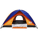 Палатка Skif Outdoor Adventure II, 200x200 cm ц:orange-blue, фото 4