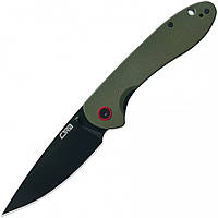 Ніж CJRB Feldspar Black Blade, AR-RPM9 Steel, ц:green