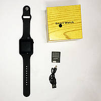 Смарт-годинник Smart Watch A1 розумний електронний зі слотом під sim-карту + карту пам'яті micro-sd. HM-697 Колір: чорний