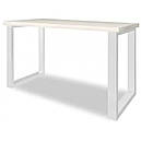 Стіл обідній з металу (60х60) і ДСП Спот Оверхед 750/1200/750 Метал-Дизайн Білий оксамит, фото 3