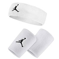 Комплект Nike Air Jordan Jumpman повязка+напульсники JKN00-JKN01-101 белый, Белый, Размер (EU) - 1SIZ TR_1100