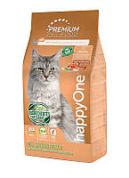 Сухой корм happyOne Adult Cat Fresh Salmon для котов с свежим лососем 1.5 кг