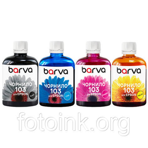 Чорнила 103 BARVA для Epson комплект 4х100мл, (E103-100-MP), фото 1