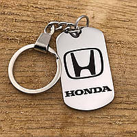 Подарочный брелок с гравировкой марки машины Honda