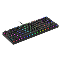 Ігрова клавіатура провідна USB HATOR Rockfall 2 Optica TKL black (HTK-730) механіка RGB чорна #