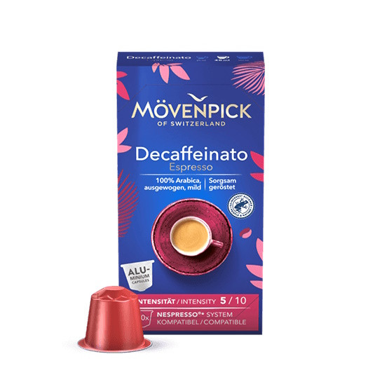Кава в капсулах Movenpick Decaffeinato Espresso (10 капсул)