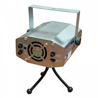 Лазерный проектор, стробоскоп, диско лазер UKC HJ08 4 в 1 с трехногой Серый Im_385
