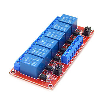 Модуль реле 6-канальний (низький/високий рівень) - 5 В Arduino