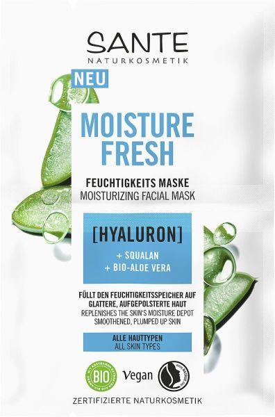 Гідромаска MOISTURE FRESH д/зволоження обличчя з гіалуроновою кислотою та Алое Sante, 2*4мл