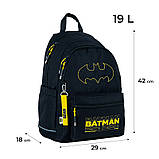 Рюкзак Kite Education teens DC Comics Batman  42x29x18 см, 19 л, чорний (DC24-2575M (LED)), фото 3