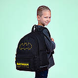 Рюкзак Kite Education teens DC Comics Batman  42x29x18 см, 19 л, чорний (DC24-2575M (LED)), фото 11