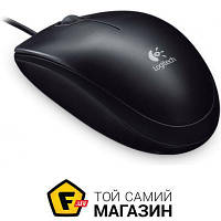 Мышь Logitech B100 Optical USB Mouse Black (910-003357)