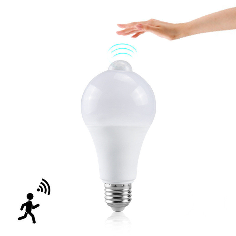 Світлодіодна лампочка з датчиком руху Motion 12W, фото 1