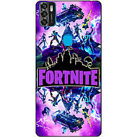 Силіконовий чохол бампер для ZTE Blade A7s з малюнком Fortnite Marvel Фортнайт Марвел