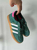 Женские кроссовки Adidas Gazelle Indoor Green White Pink 38