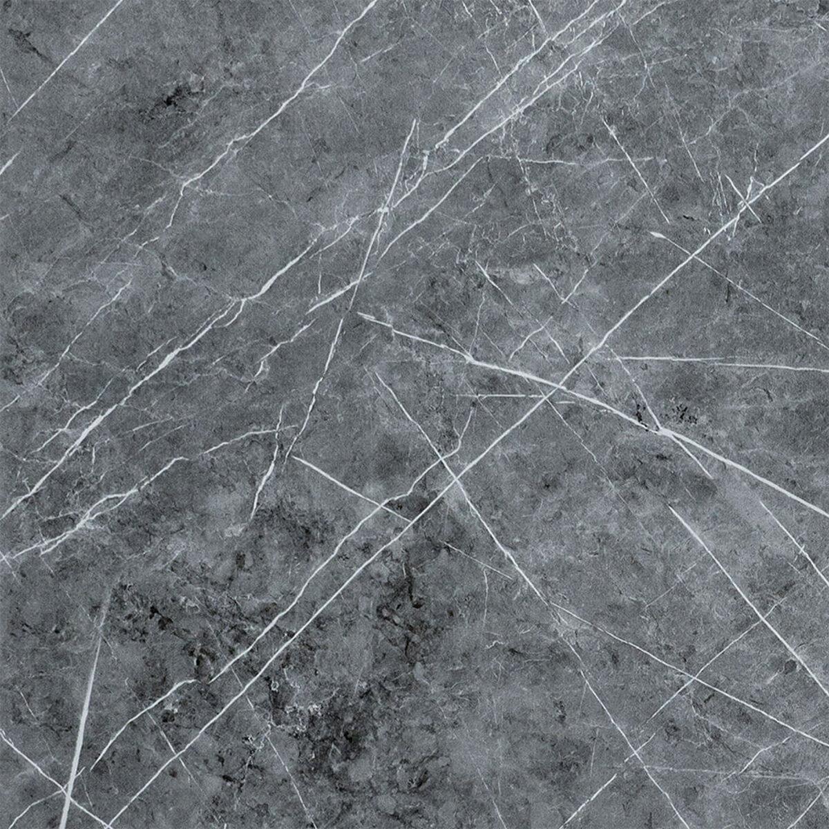 Декоративна ПВХ плита сірий натуральний мармурр 600*600*3mm (S) SW-00001627, фото 1