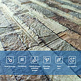 Декоративна 3D панель самоклейка під цеглу Коричневий піщаник 700х770х4мм (340) SW-00000531, фото 4