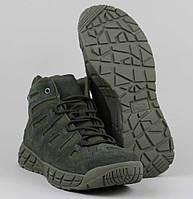 Тактические ботинки демисезонные олива - Striker - Ботинки военные Хаки - Кожа со вставками кордуры EKIP