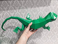 PaperKhan Конструктор из картона ящерица оригами papercraft 3D фигура развивающий набор антистресс