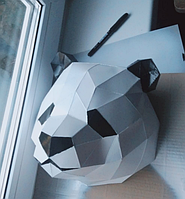 PaperKhan Набір для створення 3D фігур медвідь панда Паперкрафт Papercraft подарунок іграшка сувенір конструктор для творчості