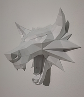 PaperKhan конструктор из картона 3D фигура волк собака Паперкрафт Papercraft подарочный набор сувернир игрушка