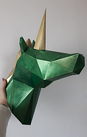 PaperKhan конструктор из картона 3D фигура конь единорог Паперкрафт Papercraft подарочный набор суверн игрушка