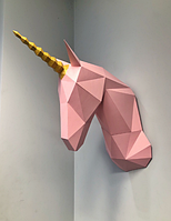 PaperKhan конструктор из картона 3D фигура конь единорог Паперкрафт Papercraft подарочный набор суверн игрушка