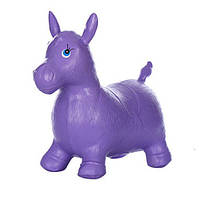 Детский прыгун-лошадка MS0737 резиновый (Фиолетовый) Denwer P Дитячий стрибун-конячка MS0737 гумовий