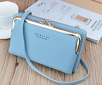 Сумка кошелек для телефона Женская сумка клатч на плечо голубя Denwer P Міні сумка гаманець для телефону
