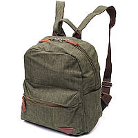 Практичный мужской рюкзак из текстиля Vintage 22242 Оливковый sl