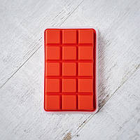 Форма для льда силиконовая Olin & Olin средний куб красная 3.2 х 3.2 см з крышкой 15 кубов sl