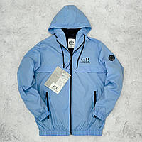 Вітрівка Унісекс Company блакитна куртка з капюшоном плащівка голуба Denwer P