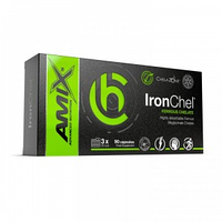 Хелат бисглицинат железа ChelaZone IronChel Iron/Ferrous/Bisglycinate Chelate AMIX - 90 капсул