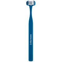 Зубная щетка Dr. Barman's Superbrush Compact Трехсторонняя Мягкая Синяя (7032572876328-dark-blue) - Вища