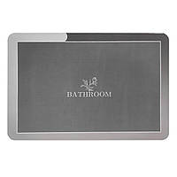 Влагопоглощающий коврик серый "Bathroom" 38*58CM*3MM (D) SW-00001563