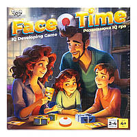 Развивающая настольная игра "Face Time" FT-01-01 со звоночком Denwer P Розвиваюча настільна гра "Face Time"