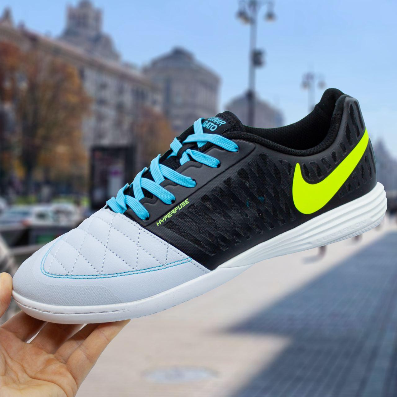 Футзалки Nike чоловічі кеди для футзалу найк Lunar Gato II (39-40) Denwer P