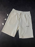 Мужские белые шорты тканевые Armani Lux Denwer P Чоловічі білі шорти тканинні Armani Lux