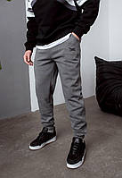 Спортивные мужские брюки на флисе Staff op graphite logo fleece Denwer P Спортивні чоловічі штани на флісі