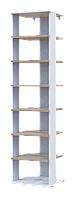 Полиця для взуття Doros Паоло Білий/Дуб Сонома 38.4х38.4х153.4 (41516041)
