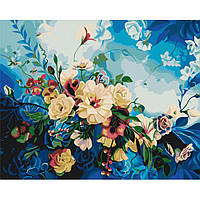Картина по номерам "Цветы голубые" © Anna Steshenko Brushme BS53560 40x50 см Denwer P Картина за номерами