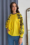 Жіноча блуза з креповою фактурою  44-56 розміри, фото 6