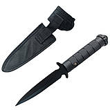 Тактичний мисливський ніж NO:780 із Чохлом 26см Black (7_00122), фото 4