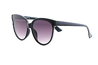 Жіночі класичні окуляри чорні для жінок сонцезахисні очки на літо Denwer P