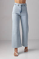 Женские джинсы Straight с необработанным низом - голубой цвет, 38р (есть размеры) sl