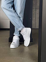 Мужские белые кроссовки nike air force кроссы для мужчины найки белые форсы Denwer P Чоловічі білі кросівки