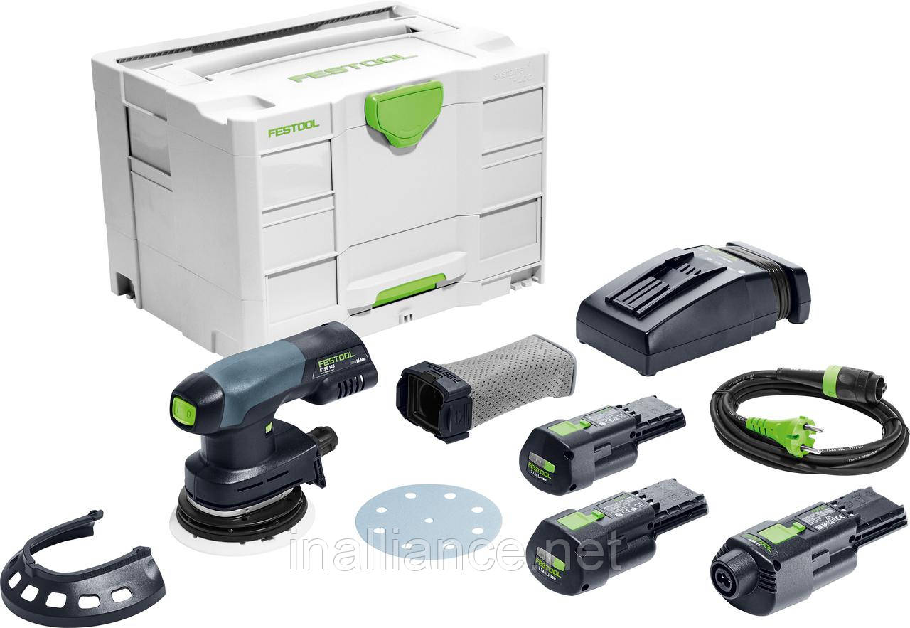 Акумуляторна ексцентрикова шліфувальна машинка ETSC 125 3.0 I-Set Festool 577689