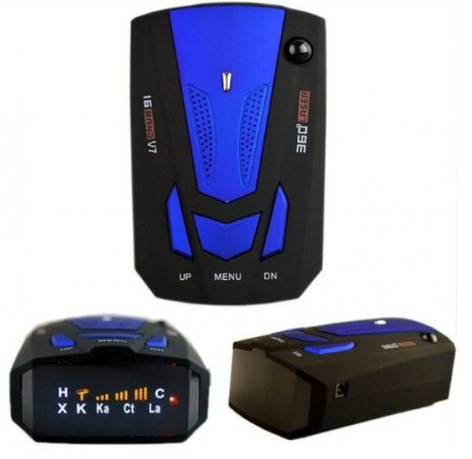 Антирадар светодиодный GRB Radar Detector дисплей 16 BAND V7 360 градусов - фото 2 - id-p2195320214