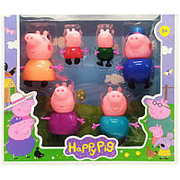 Набор фигурок "Peppa Pig" PP605-6 Denwer P Набір фігурок "Peppa Pig" PP605-6